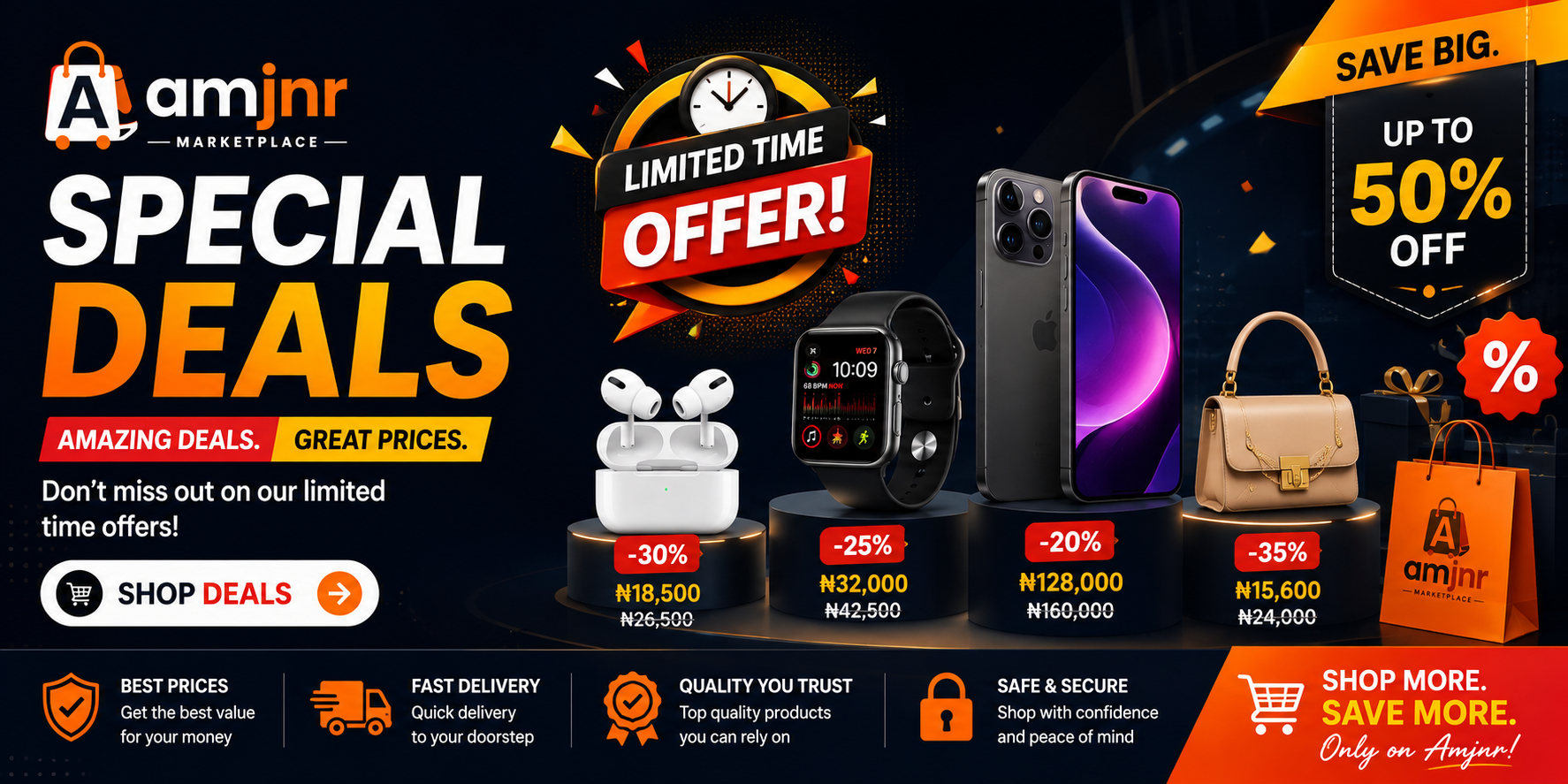 Special deals on Amjnr
